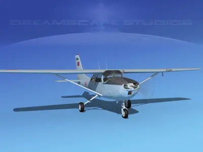 Cessna T-41 Mescalero Royal Lao AF 3D model