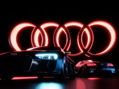 audi r8 Free 3D model