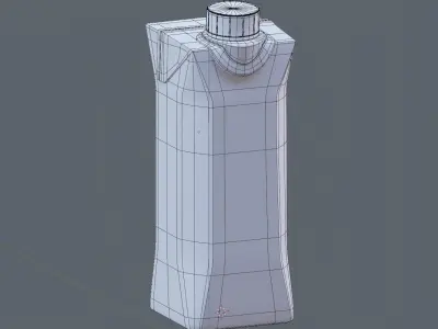 Juice Box PBR ready for AR close up shots Commercial render Low-poly 3D model