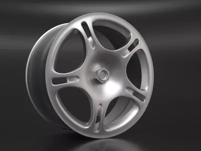 3D model Wheel silver 3D model