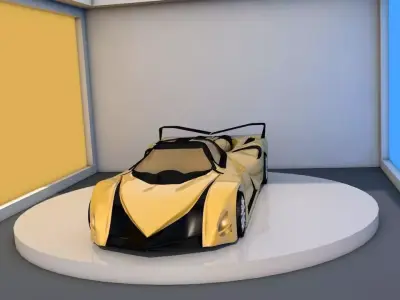 devel sixteen prototype Free low-poly 3D model