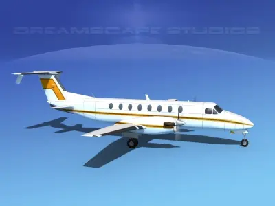 Beechcraft B1900C V08 3D model