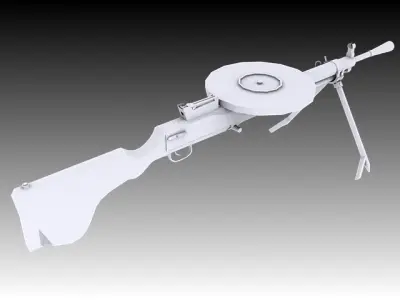 DP-28 Textured 3D model