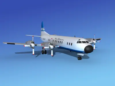 Lockheed L-188 Electra HP Air Bimini 3D model