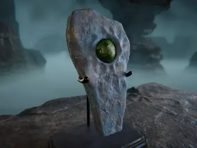 Ancient Artifact 9 Low-poly 3D model