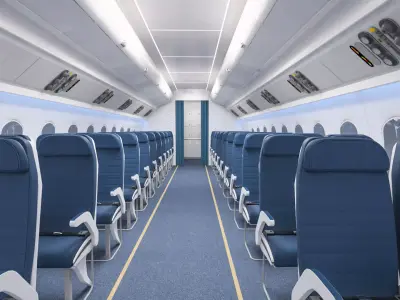 Airplane Cabin 3D model 3D model