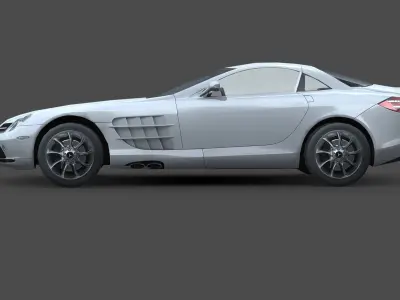 Mercedes-Benz SLR McLaren 2005 Free low-poly 3D model