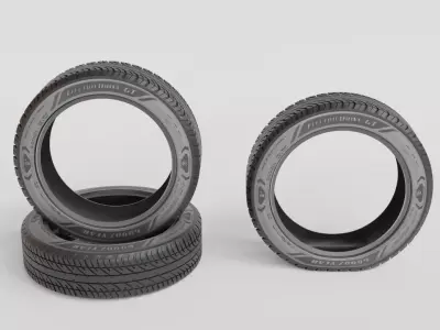 Goodyear street tyre 3D model