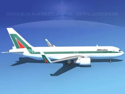 Boeing 767-300 Alitalia 3D model