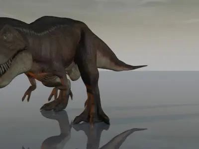 Realistic Tyranasaurus rex Low-poly 3D model