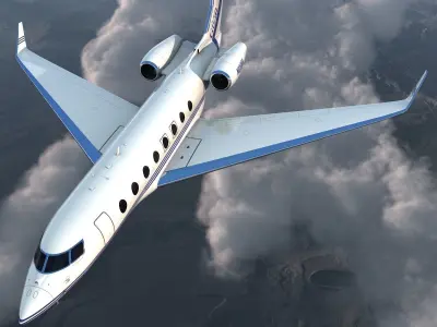 Gulfstream G650 Rigged 2 3D model
