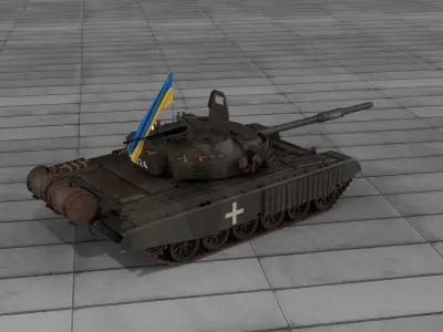 PT 91 Twardy Ukraine Blender 4 3D model
