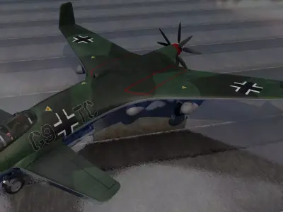 Henschel Hs-P-87 3D model