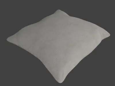 Pillow - White Free low-poly 3D model