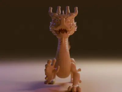 chinese dragon 3D print model