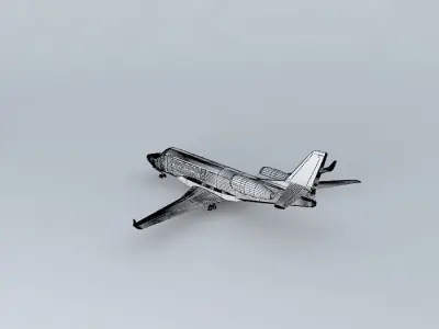 Template - Israeli Aircraft Industries 1125 Astra 3D model