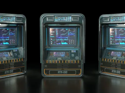 Sci-Fi ATM Free 3D model