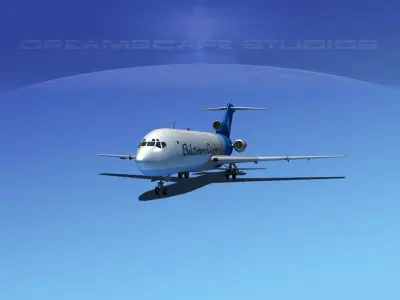 Boeing 727-200 Baltimore Clipper 3D model