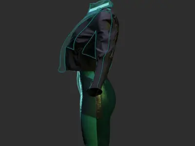 SCIFI SET DAZ 8 FEMALE 3D model