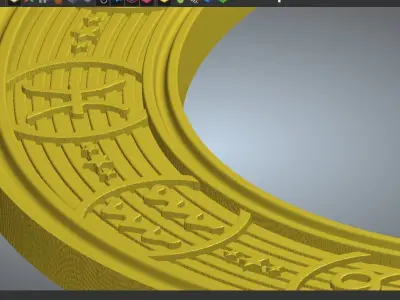 ZODIAC MIRROR FRAME Free 3D print model