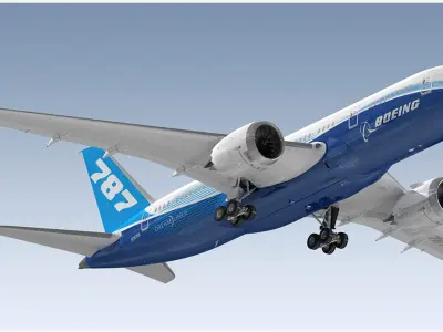 Boeing 787-8 Dreamliner 3D model purchase