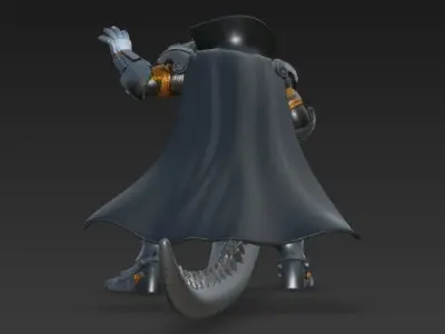 Terminator Crocodile Rockstar Armored Stage Beast 3D Print Model 3D model