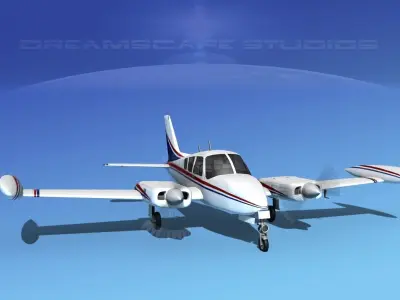 Cessna 320 Skyknight V08 3D model