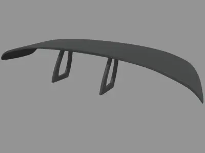 Car Spoiler 017 Low-poly 3D model