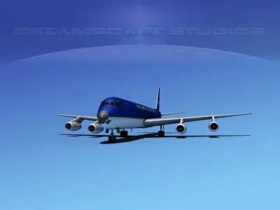 Douglas DC-8-63 Air Charter Intl 3 3D model