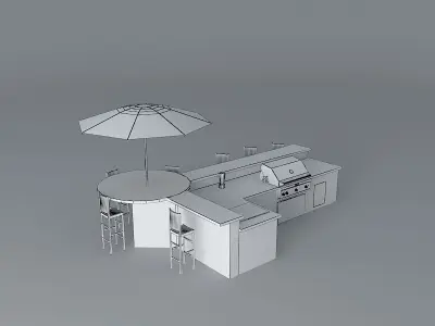 The Darvey grill Free 3D model