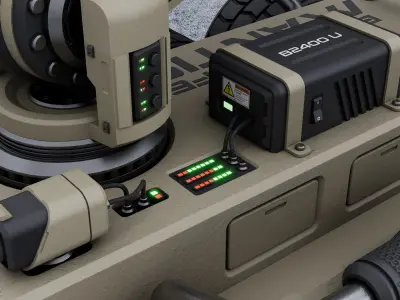 Bomb Disposal Robot 3D model