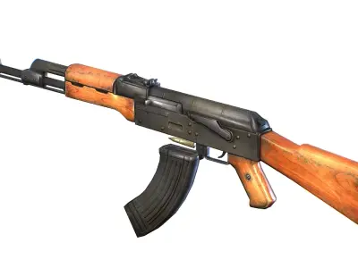 Kalashnikov Automatic Rifle AK 47 Low-poly 3D model