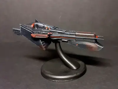 Battle Cruise Spaceship 3D print model