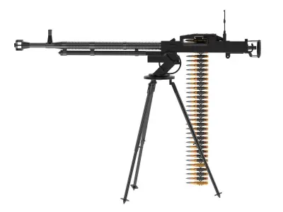DShK Heavy Machine Gun 3D model