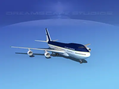 Boeing 747-100 Air Charter Intl 3D model