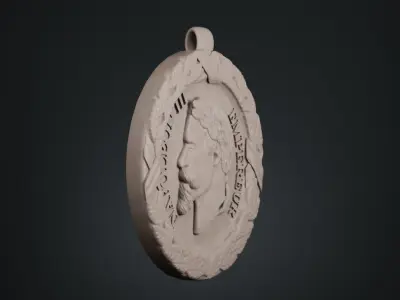 Commemorative medal of the 1859 Italian Campaign 3D print model
