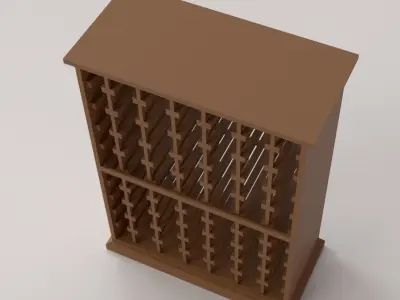 Wine Rack 3D model