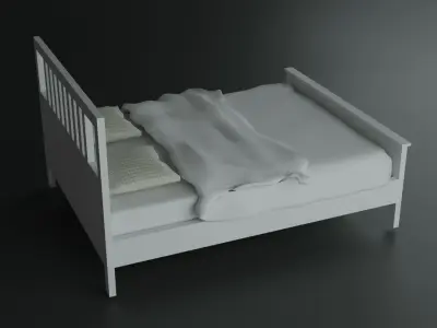 bedroom sofa Free low-poly 3D model