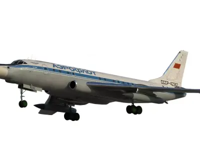 Tu-104 Sh Navigator trainer 3D model