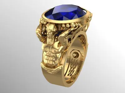 zbrush Ring collection 3D print model
