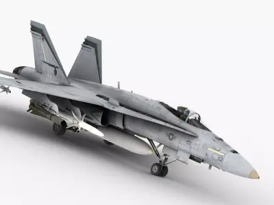 FA - 18C Super Hornet - Element 3D 3D model