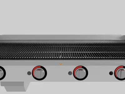 Commercial Charbroiler Grill 3D model