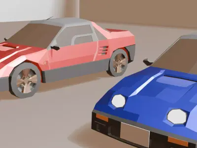 Autozam AZ-1 - Low Poly Free Free 3D model