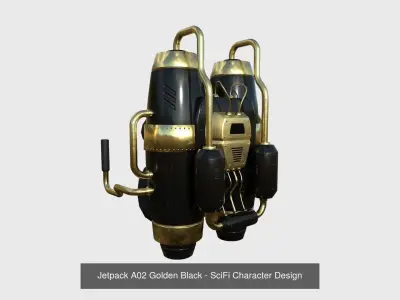 10 Jetpacks A Collection - SciFi Character Design 