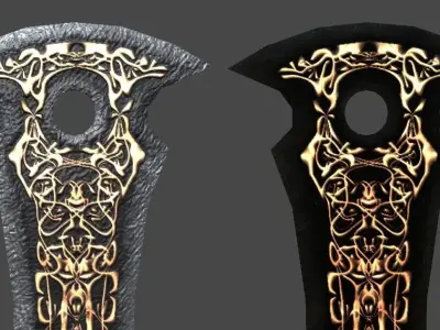 Great Sword1 Low-poly 3D model