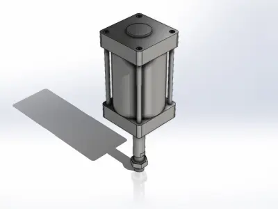 Cilindro SMC MDBB125-125Z Cylinder 3D model