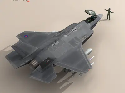 F35A - Royal Air Force 3D model