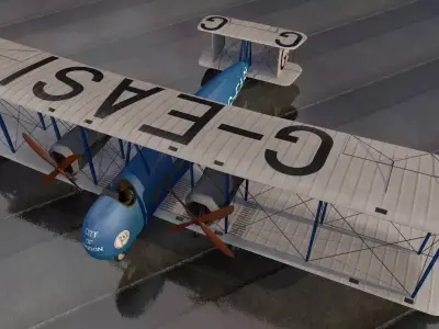 Vickers Vimy 66 Airliner 3D model