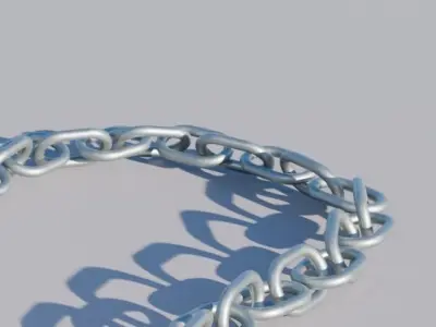 Metal chain 3D model