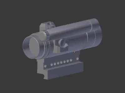 CompM4 low-poly I No texture 3D model